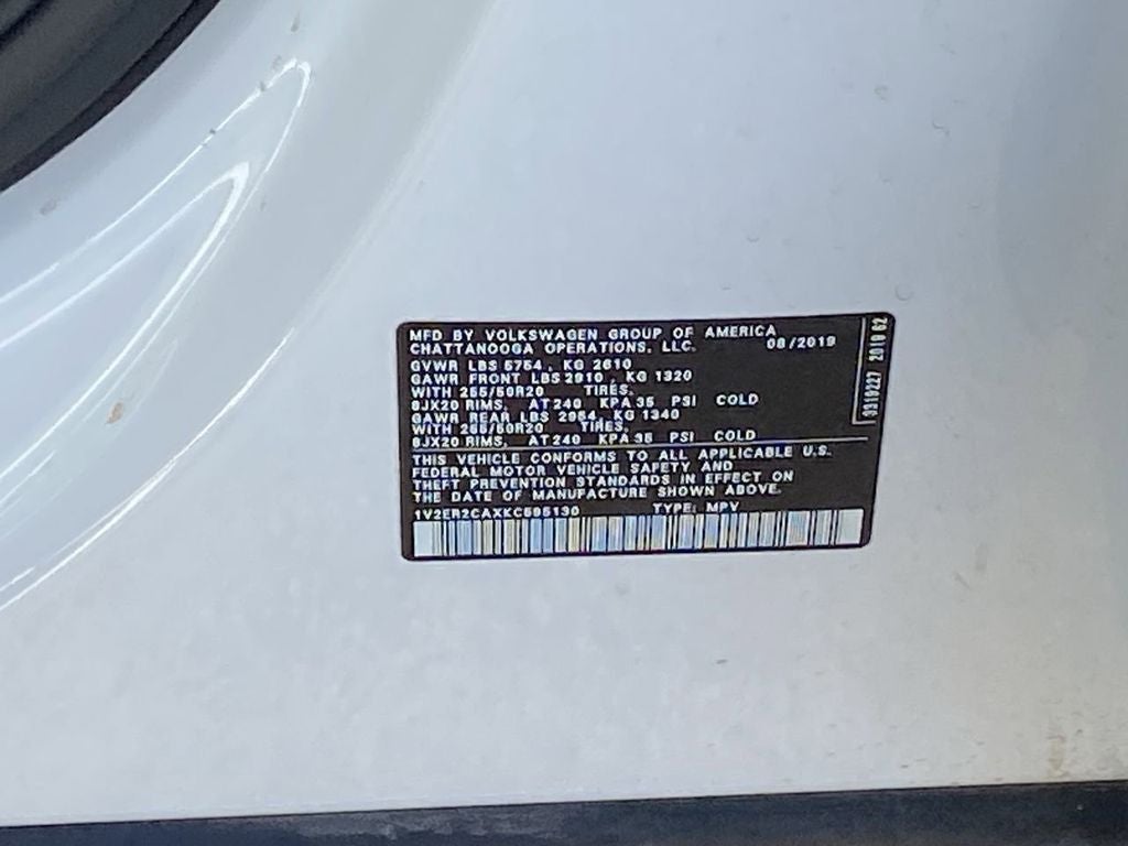 2019 Volkswagen Atlas SEL