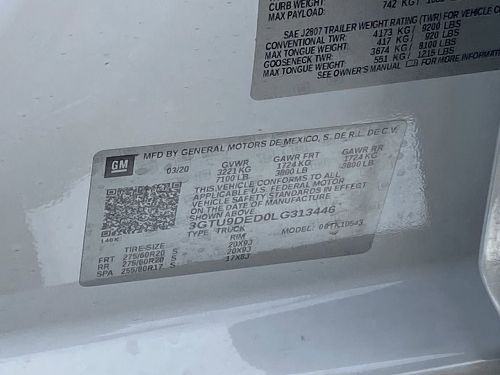 2020 GMC Sierra 1500 SLT